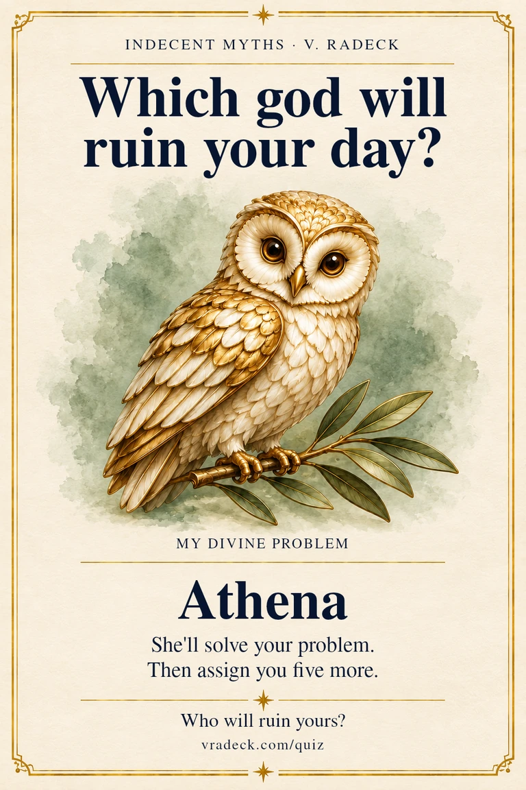 Result card: Athena. She'll solve your problem. Then assign you five more.