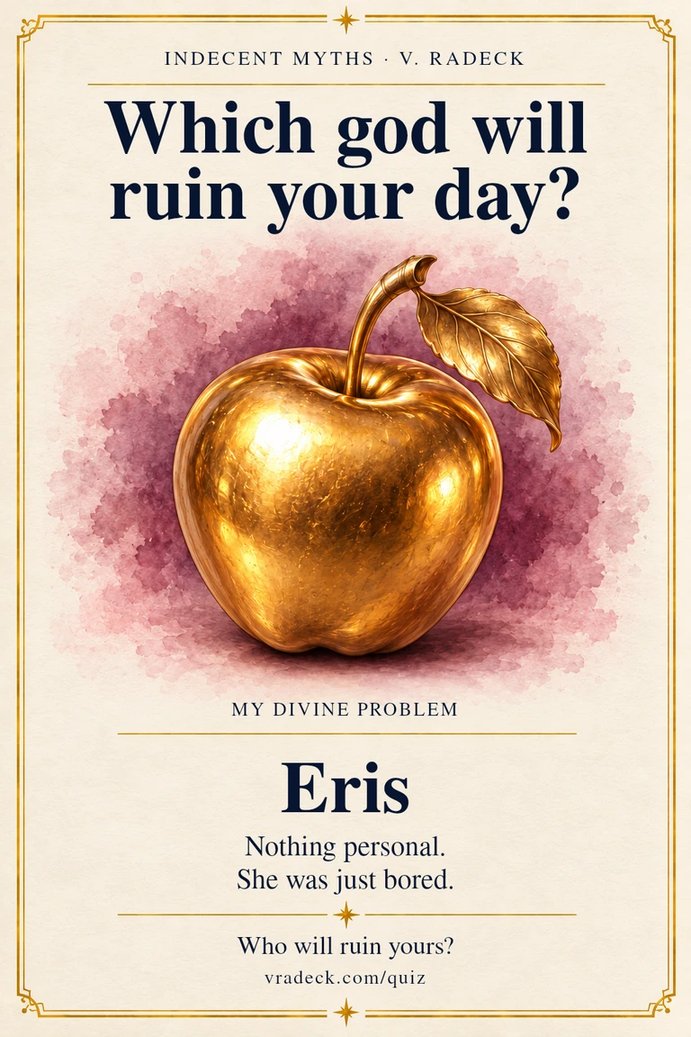 Result card: Eris. Nothing personal. She was just bored.